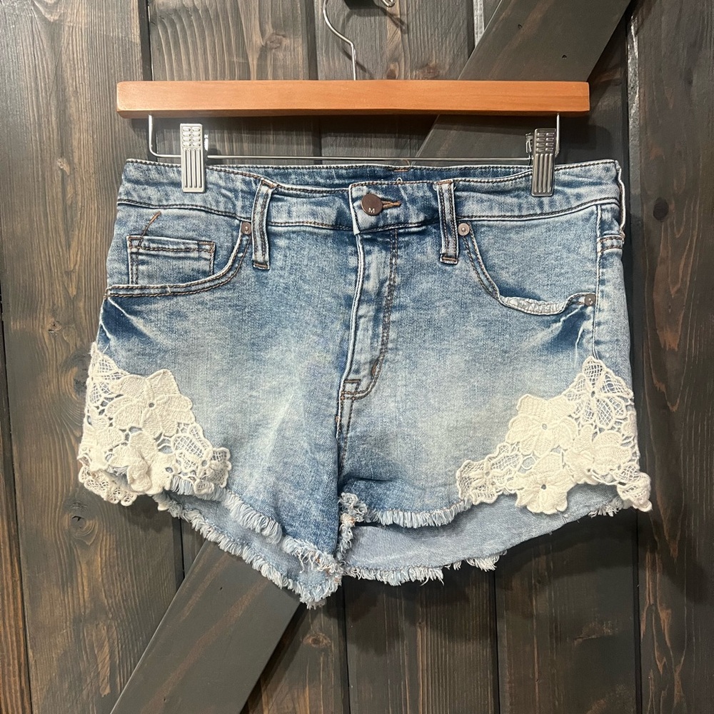 Missoni jean fringe shorts lace size 10/30